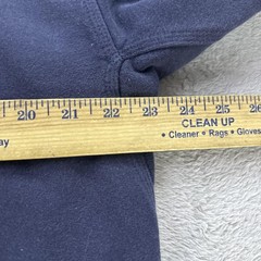 LL Bean Hoodie Mens Large Blue Katahdin Iron Works Full Zip Sherpa Lined Heavy
