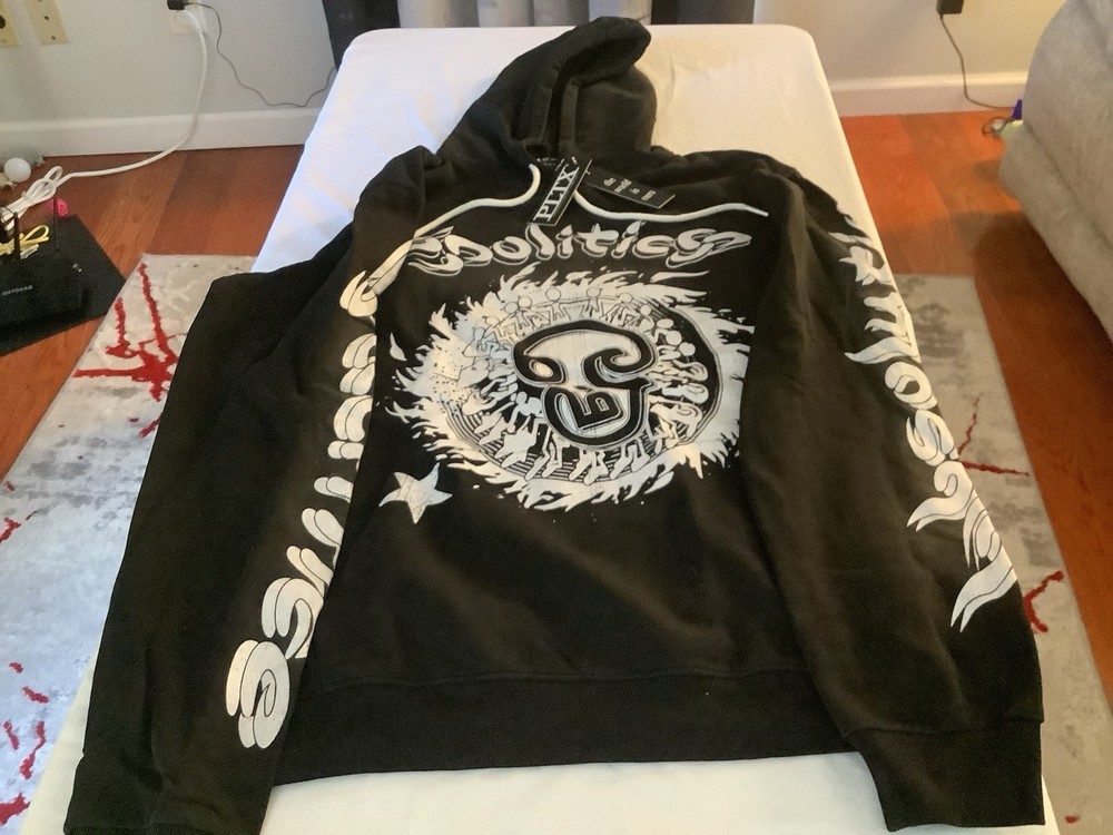 Politics Black/White Large Hoodie New With Tags Retails $269