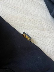 Vivienne Westwood Anglomania Black Zip Hoodie Yellow Orb Sword Logo Size XL