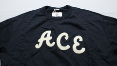 Reigning Champ Adults Atelier Ace Hotel Felt Letter Crewneck NC3 Navy Medium NWT
