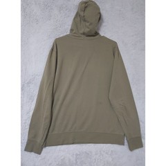 Barbell Hoodie Mens Medium Olive Green Hoodie Gym Workout Sweatshirt Drawstring