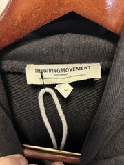 The Giving Movement Sustainable Full Zip Hoodie Men’s Large Black Organic Cotton