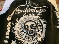 Politics Black/White Large Hoodie New With Tags Retails $269