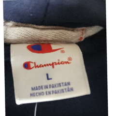 Champion Men’s Hoodie Navy Blue Large L Fleece Pullover Sweatshirt NWT Pockets