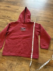 Vintage Y2K Quiksilver Red Hoodie Skate Surf Grunge Size Small