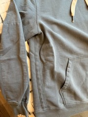 Buck Mason Blue Heavy Hoodie Sweatshirt Men’s Front Pocket Sz. M