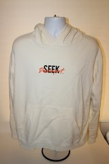 Yes Theory Seek Discomfort Love Over Fear Hoodie Beige Mens Large