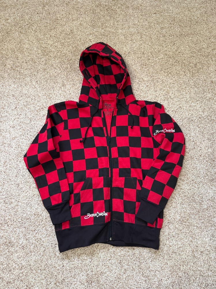 Bajan Canadian OG Hoodie Pullover Youtube merch 2010 Small Red Black