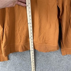 BLDWN Sweatshirt Mens Large Brown Crewneck Pullover Cotton Knit Fall Casual