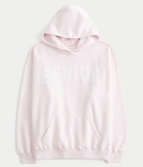 Hollister, XXS, SENIOR, Graphic, Oversized Hoodie