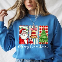Merry Christmas Santa Sweatshirt Unisex Holiday Festive Apparel