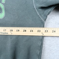 Parks Project Mens Sweatshirt Large Gray Green Graphic Pullover Crewneck Faded