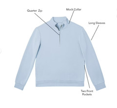 Member’s Mark Men’s Sandwash Quarter-Zip Pullover- Asst
