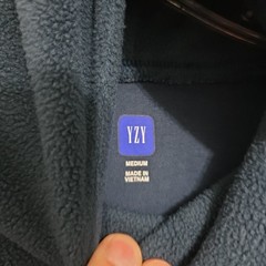 Yeezy Gap Balenciaga Oversized Polar Fleece Hoodie Blue Double Layer, Size M
