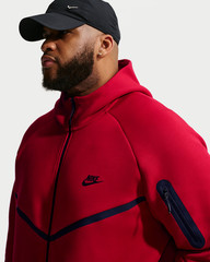 Nike Sportswear Tech Fleece Windrunner Jacket Mens Size M Gym Red HV0949 687
