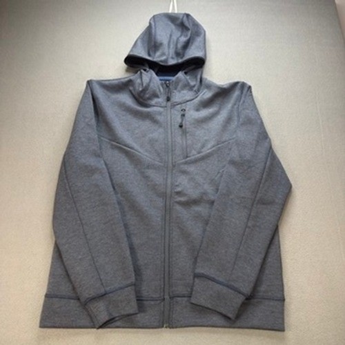 32 Degrees Motion Full Zip Hoodie Jacket Regular Size Large Blue Heathered Tech