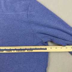 Under Armour Sweatshirt Men 2XL Blue Solid Fishing Crew Hook UA Pullover XXL
