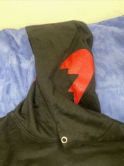 Lil TJay Rapper Black Hoodie “NONE OF YOUR LOVE” men’s Medium Roses On Arms Nwot