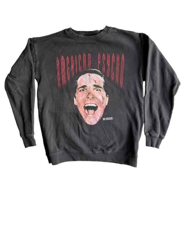 Vintage XS American Psycho Christian Bale Movie Sweater Jumper Crewneck Rare