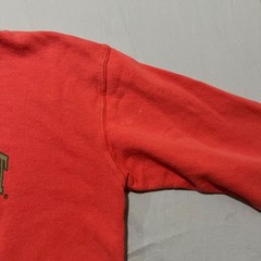 VTG 90s BUM Equipment Mens Surf Orange Coral Streetwear Crewneck Sweatshirt S/M