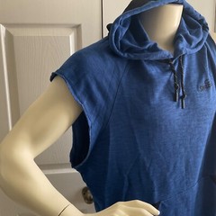 Men’s Spalding Pullover Hooded Royal Space Dyed Athletic Hoodie Blue Size XL
