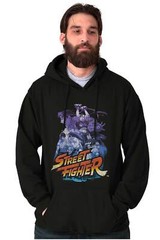 Street Fighter 90s Capcom Video Gamer Hoodie Hooded Sweatshirt Men Women