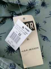Chor Mens Olive Shirt Jacket Hooded XL Cotton New