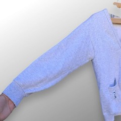 Vintage Nags Head North Carolina Jerzees Cardigan Sweater Gray One Size USA