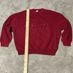 Vintage 90’s United Colors Of Benetton Sweatshirt Red Unisex M Made In Italy