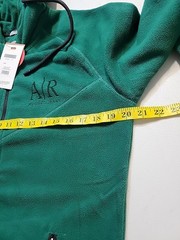 All Rugged Spitalfields Mens Green Premium Cotton 1987 Fleece Hoodie Sz M New