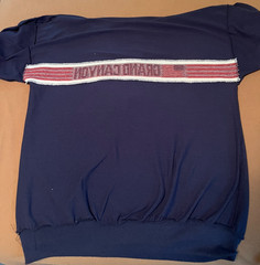 GRAND CANYON NATIONAL PARK MENS HOODIE NAVY BLUE SIZE XL RED/WHITE/BLUE BAND