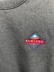 Burlebo Sweatshirt Men’s Size Medium Gray Long Sleeve Crew Graphic Pullover
