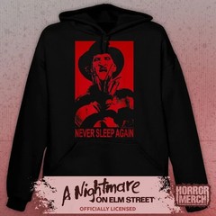 A Nightmare on Elm Street Never Sleep Again Horror Movie Graphic Black Hoodie