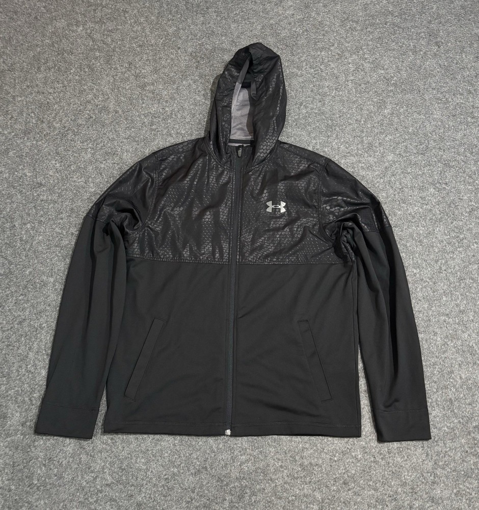 Under Armour Hoodie Men’s Medium All Seasons Embossed Loose Jacket Full Zip