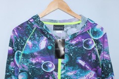 NWT Andrew Christian Men’s Large Multicolor Lightweight Full Zip Hoodie