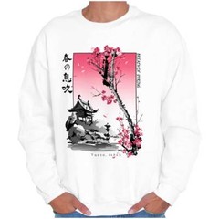 Tokyo Japan Breath of Spring Cherry Blossoms Womens or Mens Crewneck Sweatshirt
