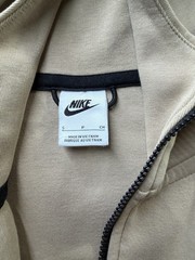 Nike Tech Fleece Hoodie Mens Med Tan Brown Full Zip Activewear Sweatshirt Jacket