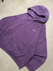 Vintage Levi’s Plum Embroidered Logo Hoodie Sweatshirt Large