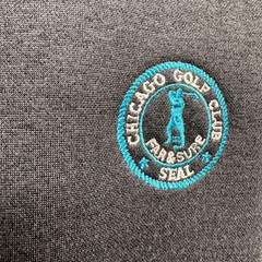 Peter Millar Crown Sport Hoodie Mens XL Gray Chicago Golf Club Seal Zip Jacket