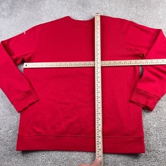 Columbia Sweatshirt Men Large Red Trek Crewneck Pullover Spellout Logo Mountain