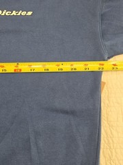 NWT Dickies Men’s Medium Blue Gray Collared Polo Sweatshirt Pullover