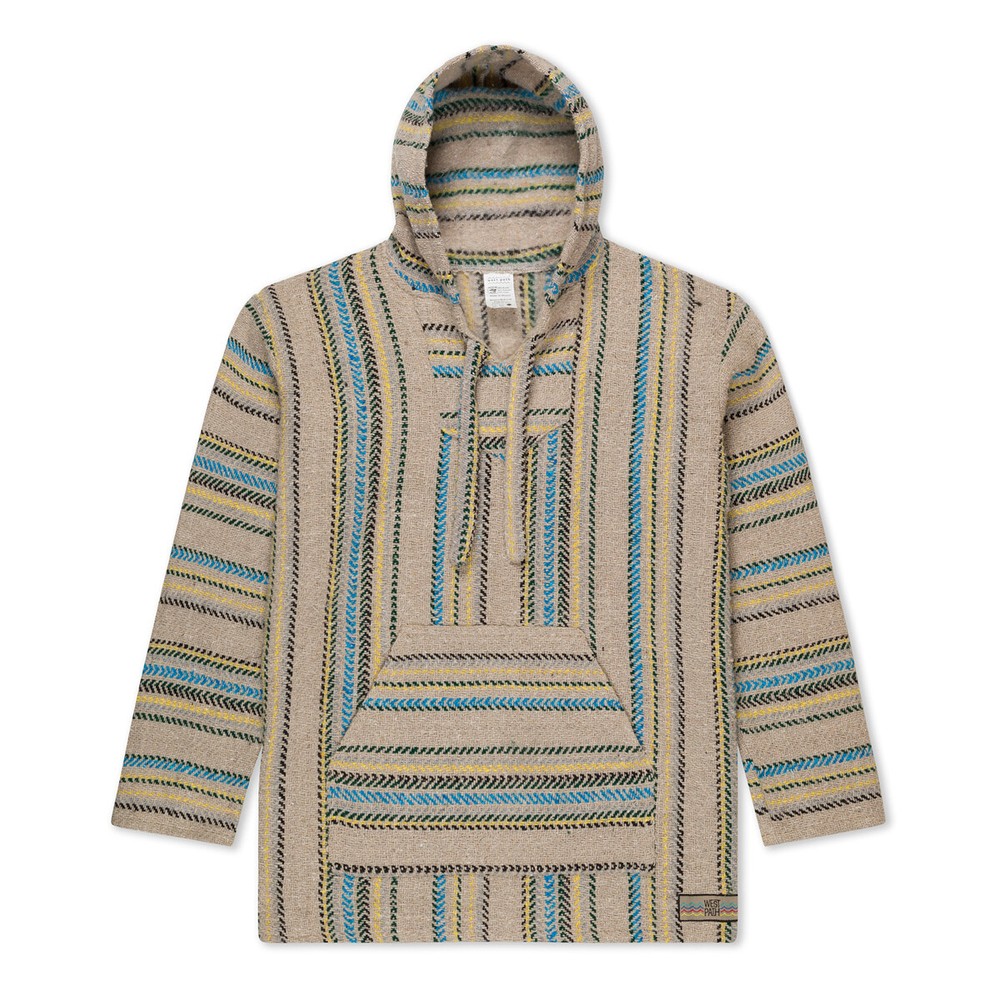 Drug Rug Baja Hoodie | Mexican Poncho with Soft Inner Lining S, M, L, XL, XXL