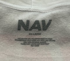 Vlone x NAV Demons Protected By Angels Hoodie Men’s 2XL White Cotton Polyester