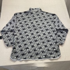 Vintage Bugle Boy Fleece Jacket Mens XL Tribal Aztec 1/4 Zip AOP