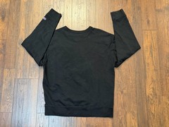 Champion Crewneck Pullover Sweatshirt Mens Large Authentic Activewear Logo Black