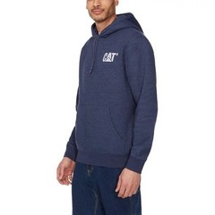 CAT Men’s M Blue Embroidered Logo Hoodie Self-Lined Hood & Kangaroo Pocket N0302