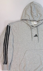 Men’s Adidas Essentials Fleece 3-Stripes Sweatshirt Pullover Hoodie Size 4XL