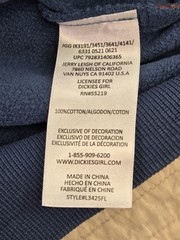 NWT Dickies Men’s Medium Blue Gray Collared Polo Sweatshirt Pullover
