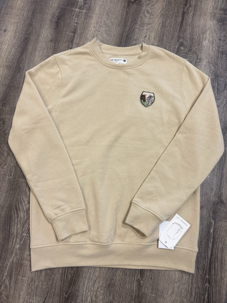 Retrofit Brand Mfg Cowboy Logo Sweat Shirt Crew Neck Standard fit Size Large
