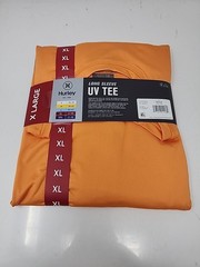 Hurley Men’s Sunny Side Hybrid Stretch Tagless UV T-Shirt XL Nectarine